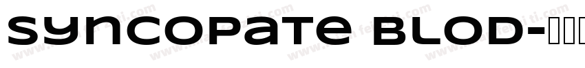 syncopate blod字体转换